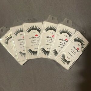 Amor us 100% human hair false eyelashes #62 5 pairs